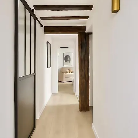 Coeur Du Marais - Place Des Vosges - Cathedrale Notre-dame De - Musee Du Louvre - 1 Bath - High - Speed Wifi - Free Parking - Baby Crib - Air Conditioning - Washing Machine - Pet Friendly - Lively Area - Paris, France Apartment