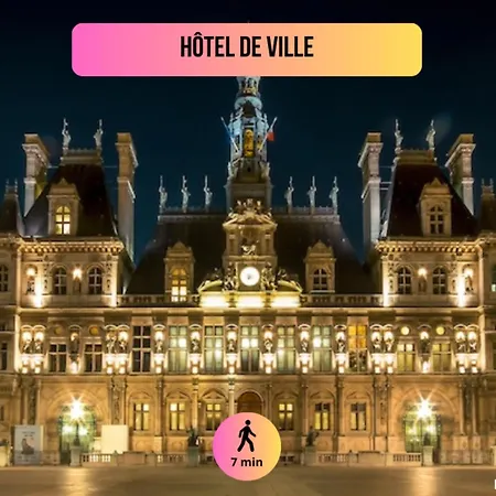 Coeur Du Marais - Place Des Vosges - Cathedrale Notre-dame De - Musee Du Louvre - 1 Bath - High - Speed Wifi - Free Parking - Baby Crib - Air Conditioning - Washing Machine - Pet Friendly - Lively Area - Paris, France Apartment Paris